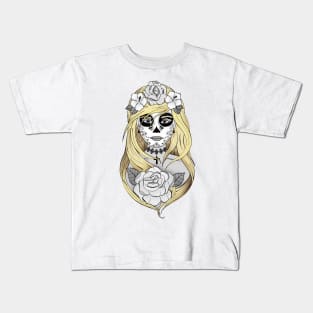 Art et Be - Santa Muerte Blond Kids T-Shirt